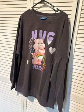 Care Bears oversized graphic sweatshirt shirt Lg